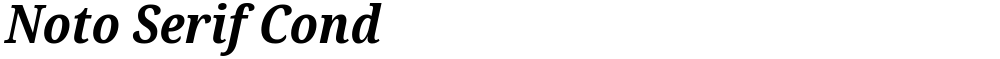 Noto Serif Cond