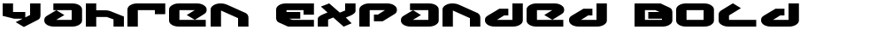 Yahren Expanded Bold