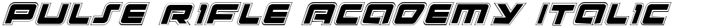 Pulse Rifle Academy Italic
