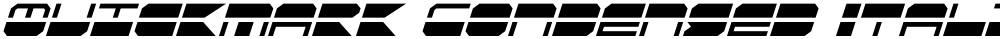 QuickMark Condensed Italic