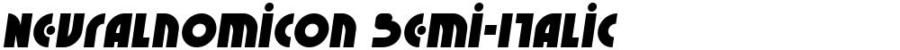 Neuralnomicon Semi-Italic