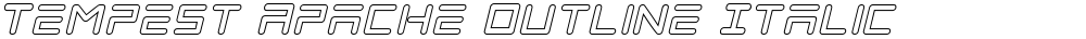 Tempest Apache Outline Italic