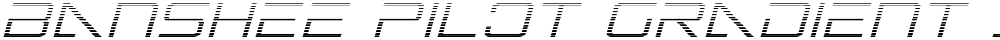 Banshee Pilot Gradient Italic