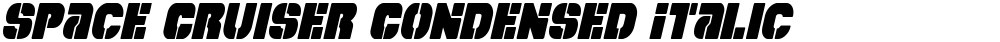 Space Cruiser Condensed Italic