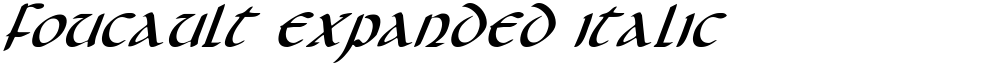 Foucault Expanded Italic