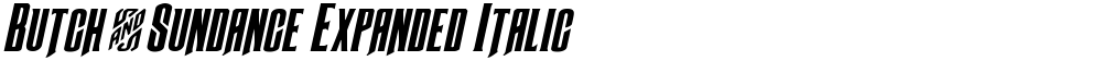 Butch & Sundance Expanded Italic