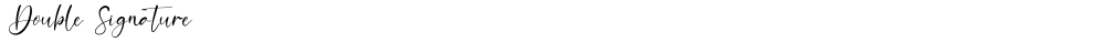 Double Signature