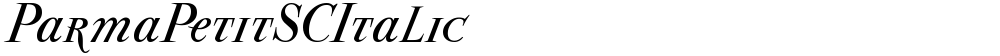 ParmaPetitSCItalic