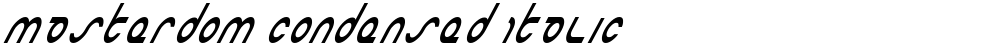Masterdom Condensed Italic