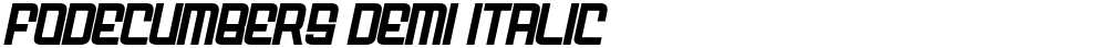 FODECUMBERS DEMI ITALIC
