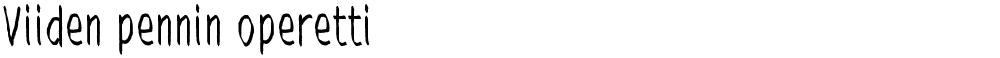 Viiden pennin operetti
