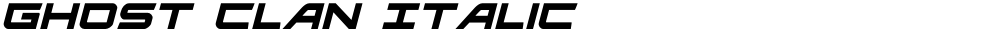Ghost Clan Italic