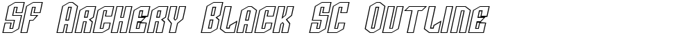 SF Archery Black SC Outline