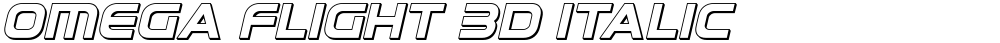 Omega Flight 3D Italic