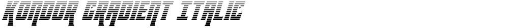Kondor Gradient Italic