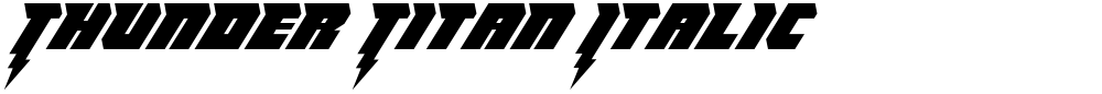 Thunder Titan Italic