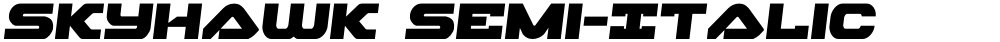 Skyhawk Semi-Italic