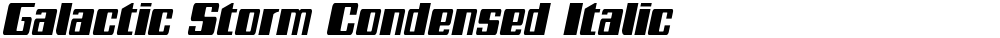Galactic Storm Condensed Italic