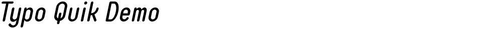 Typo Quik Demo