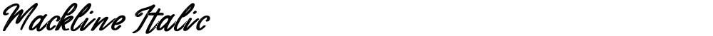 Mackline Italic