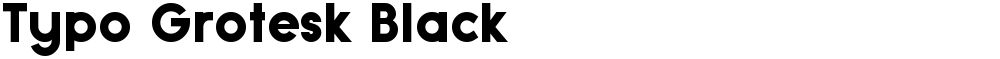 Typo Grotesk Black