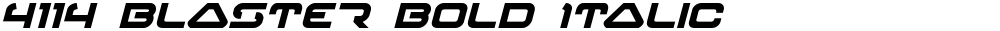 4114 Blaster Bold Italic