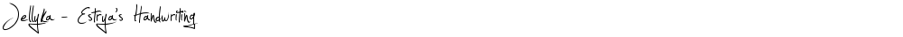 Jellyka - Estrya's Handwriting