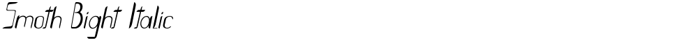 Smoth Bight Italic