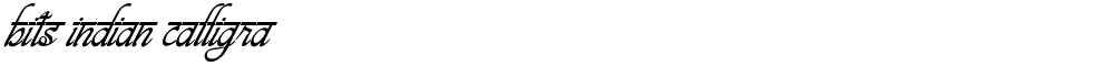 bits indian calligra