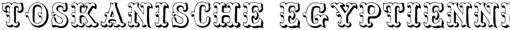 Toskanische Egyptienne Initialen