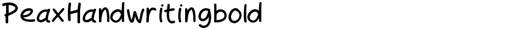 PeaxHandwritingbold