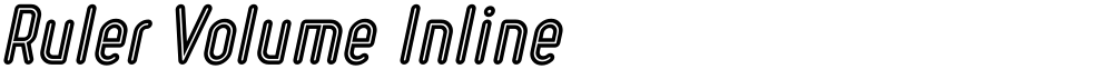 Ruler Volume Inline