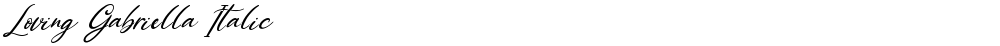 Loving Gabriella Italic