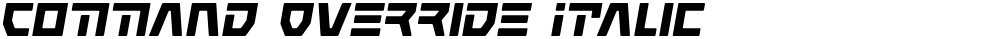 Command Override Italic