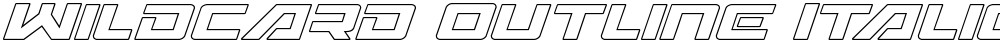Wildcard Outline Italic