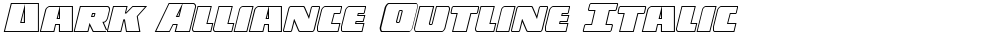 Dark Alliance Outline Italic