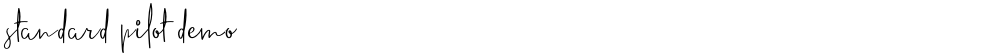 standard pilot demo