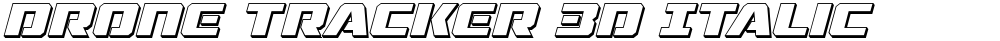 Drone Tracker 3D Italic