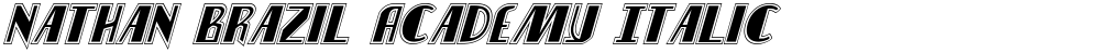 Nathan Brazil Academy Italic