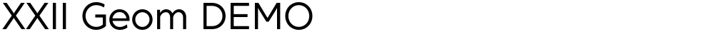 XXII Geom DEMO