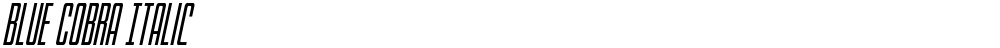 Blue Cobra Italic