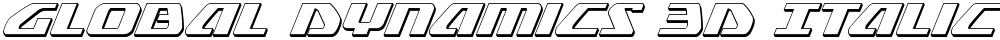 Global Dynamics 3D Italic