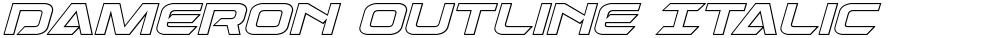 Dameron Outline Italic