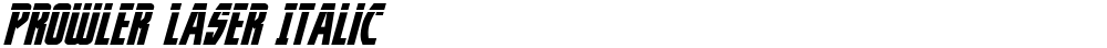 Prowler Laser Italic
