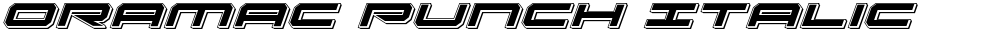 Oramac Punch Italic