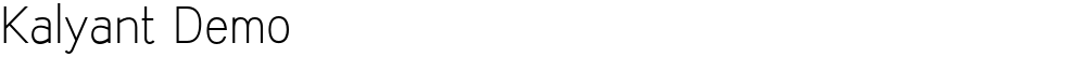 Kalyant Demo