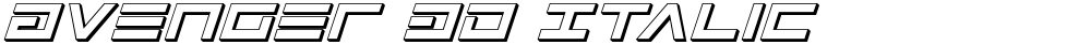 Avenger 3D Italic
