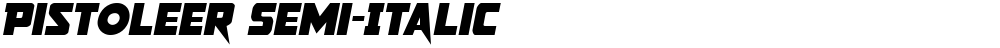 Pistoleer Semi-Italic
