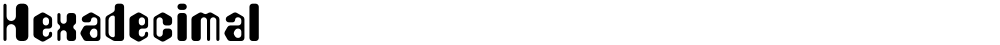 Hexadecimal