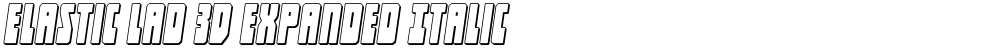 Elastic Lad 3D Expanded Italic
